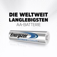 ENERGIZER® Ultimate AA Mignon Lithium FR6 L91 1,5V im 10er Karton / Folie