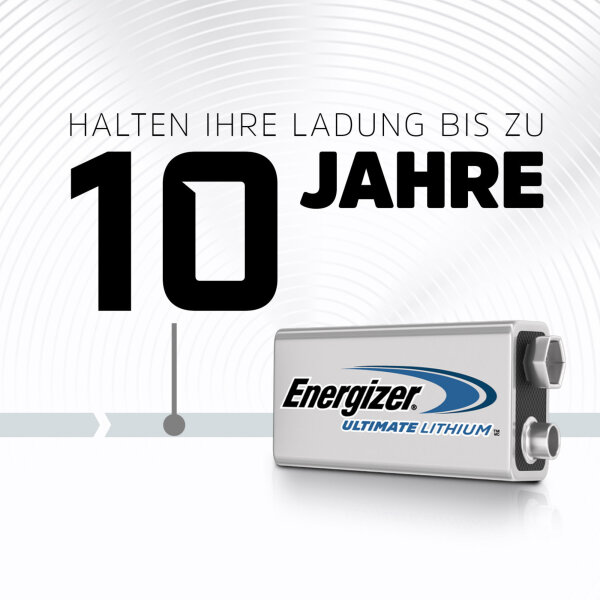 ENERGIZER® Ultimate Lithium 9V E-Block 1er Blister