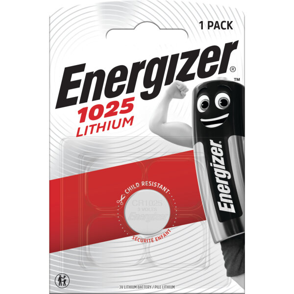 ENERGIZER® CR1025 Lithium Batteries 3V 1er Blister