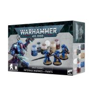 Warhammer 40K Space Marines Infernus-Marines mit Farbset und Pinsel