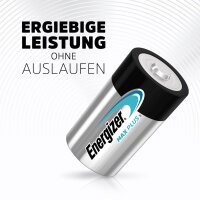 ENERGIZER® Max Plus Alkaline Batterie D-Mono MN1300 LR20 20er Tray